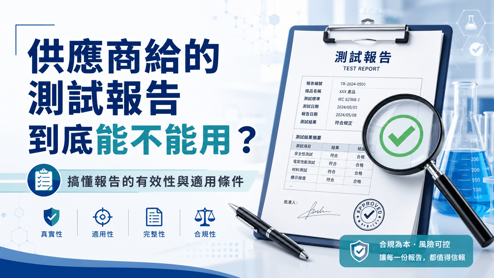 供應商測試報告審查與產品合規文件缺口分析